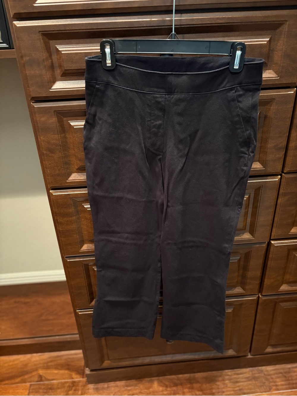 SPANX Black Cropped Pull-On Ankle Pants